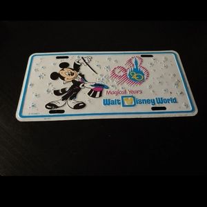 Vintage  Disney License Plate